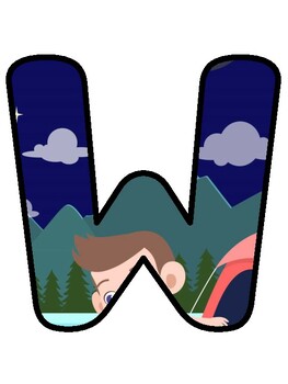 WELCOME CAMPERS!, Camping Bulletin Board Decor