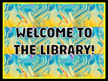 WELCOME TO THE LIBRARY! Rainbow Door Décor, Rainbow Bulletin Board Décor