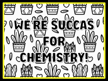 WE'RE SUCCAS FOR CHEMISTRY! Succulents Door Décor