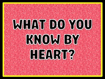 WHAT DO YOU KNOW BY HEART? Valentine's Day Door Décor, Valentine's Day Bullet