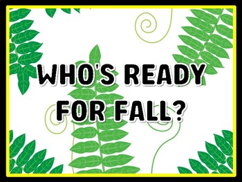 WHO'S READY FOR FALL? Leaves Door Décor, Leaves Bulletin Board Décor Kit