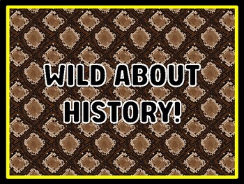 WILD ABOUT HISTORY! Animals Door Décor, Animals Bulletin Board Décor Kit