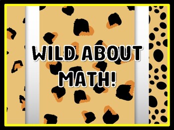 WILD ABOUT MATH! Animals Door Décor, Animals Bulletin Board Décor Kit