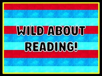 WILD ABOUT READING! Read Across America Door Décor