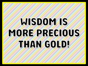 WISDOM IS MORE PRECIOUS THAN GOLD! St. Patrick's Day Door Décor, St. Patrick's