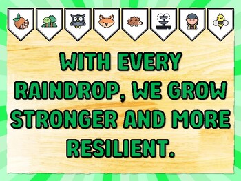 WITH EVERY RAINDROP, WE GROW STRONGER AND MORE RESILIENT. Spring Bulletin Boa
