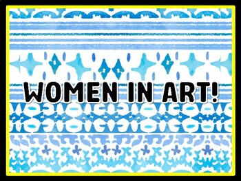WOMEN IN ART! Women's History Month Door Décor