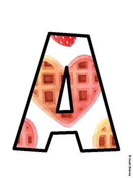 Waffles Bulletin Board Décor Kit, Waffles Bulletin Board Letters