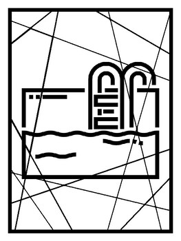 Water Park Activities and Decor Kit, Decor, Coloring, Craft and Writing