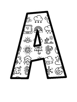 Weather Bulletin Board Letters, Weather Bulletin Board Décor Kit