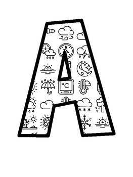 Weather Bulletin Board Letters, Weather Bulletin Board Décor Kit