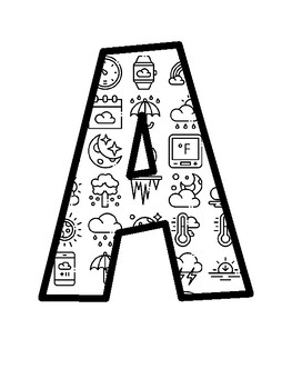 Weather Bulletin Board Letters, Weather Bulletin Board Décor Kit