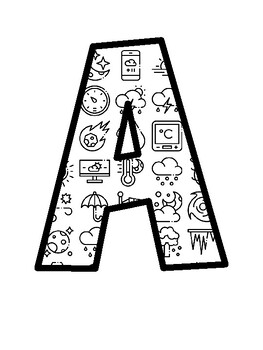Weather Bulletin Board Letters, Weather Bulletin Board Décor Kit