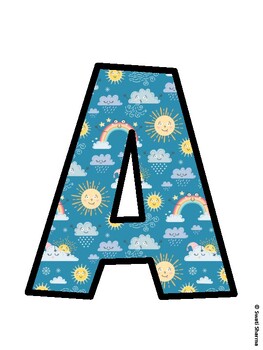 Weather, Season Bulletin Board Décor Kit, Weather, Season Bulletin Board Lett