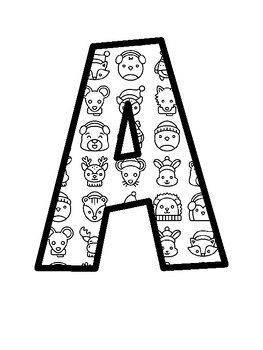 Winter Animals Bulletin Board Letters, Winter Animals Bulletin Board Décor Ki
