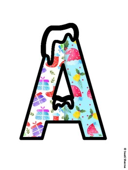 Winter Clothes Bulletin Board Letters, Winter Clothes Alphabet Posters