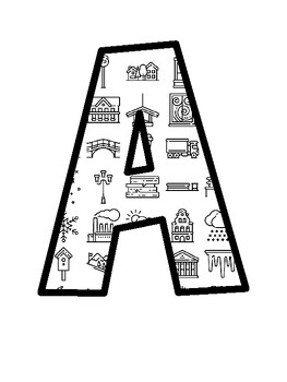 Winter Town Bulletin Board Letters, Winter Town Bulletin Board Décor Kit
