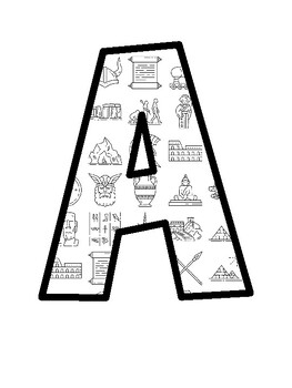 World History Bulletin Board Letters, World History Bulletin Board Décor Kit