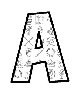 World History Bulletin Board Letters, World History Bulletin Board Décor Kit