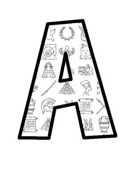 World History Bulletin Board Letters, World History Bulletin Board Décor Kit
