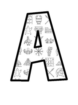 World History Bulletin Board Letters, World History Bulletin Board Décor Kit
