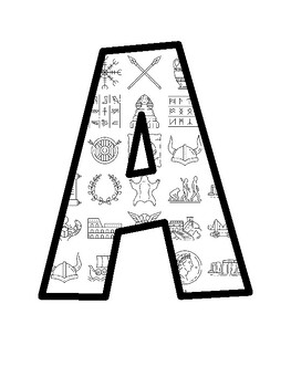 World History Bulletin Board Letters, World History Bulletin Board Décor Kit