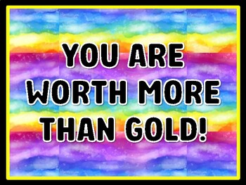 YOU ARE WORTH MORE THAN GOLD! St. Patrick's Day Door Décor, St. Patrick's Day
