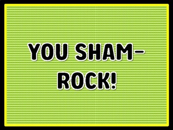 YOU SHAM-ROCK! St. Patrick's Day Door Décor, St. Patrick's Day Bulletin Board