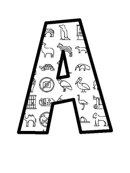 Zoo Bulletin Board Letters, Zoo Bulletin Board Décor Kit
