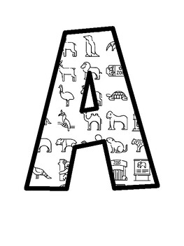 Zoo Bulletin Board Letters, Zoo Bulletin Board Décor Kit