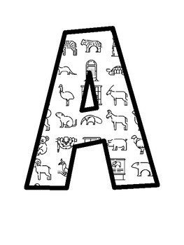 Zoo Bulletin Board Letters, Zoo Bulletin Board Décor Kit