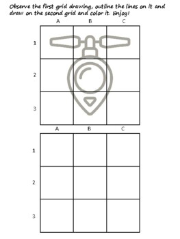 100 Drone Technology Easy Grid Drawing Activities, Drone Technology Art