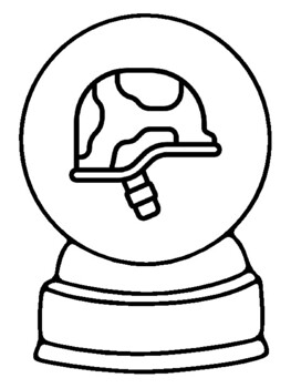 100 Military Coloring Pages, Snow Globe Craft