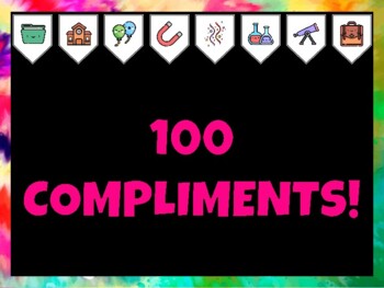 100Th Day Of School Bulletin Board Kit & Door Décor, 100 COMPLIMENTS!