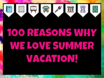 100Th Day Of School Bulletin Board Kit & Door Décor, 100 REASONS WHY WE LOVE