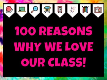 100Th Day Of School Bulletin Board Kit & Door Décor, 100 REASONS WHY WE LOVE