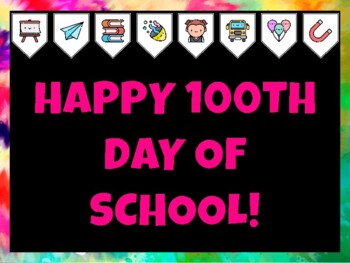 100Th Day Of School Bulletin Board Kit & Door Décor, HAPPY 100TH DAY OF SCHOO