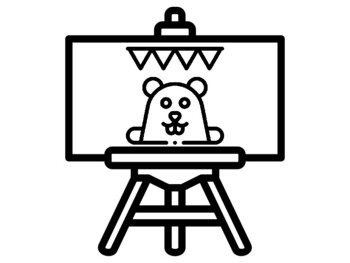 20 Groundhog Day Coloring Pages, Easel Theme, Early Finisher