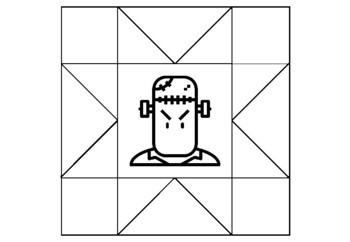 20 Monster, Classroom Quilt, Coloring Pages