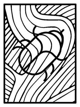 21 Tropical Pop Art Inspired Coloring Pages, Early Finisher