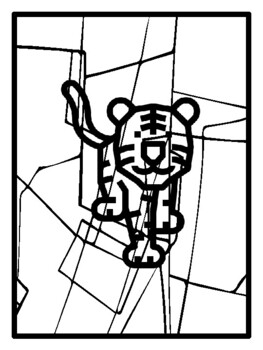 24 Save the Tiger Coloring Pages Independent Work Packet, Early Finisher