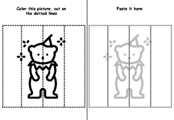 25 Circus Carnival Cutting Skills, Coloring Pages, Motor Skills