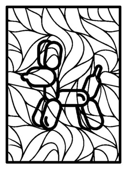 25 Circus Carnival Pop Art Inspired Coloring Pages, Early Finisher