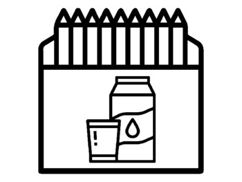 25 Healthy Food, Coloring Pages, Crayon Box Theme, Early Finisher