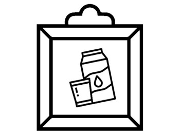 25 Healthy Food Coloring Pages, Picture Frame Theme, Early Finisher