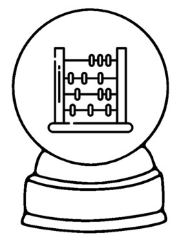 25 Toys Coloring Pages, Snow Globe Craft