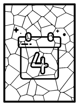 26 Fourth Of July Mosaic Coloring Pages
