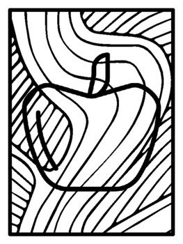 28 Food Pop Art Inspired Coloring Pages, Early Finisher