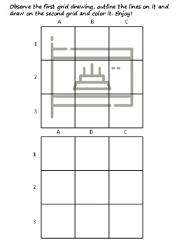 29 Cambodia Easy Grid Drawing Activities, Cambodia Art Sub Plan, Grid Art