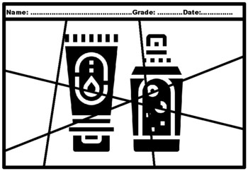 29, Water Park Theme Silhouette Pop Coloring Pages